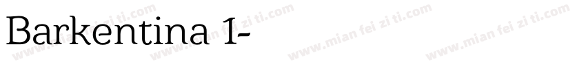 Barkentina 1字体转换